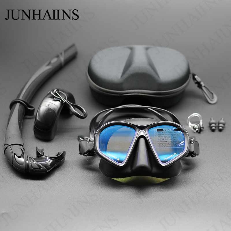 Freediving Mask Set - Masque de plongée en verre trempé