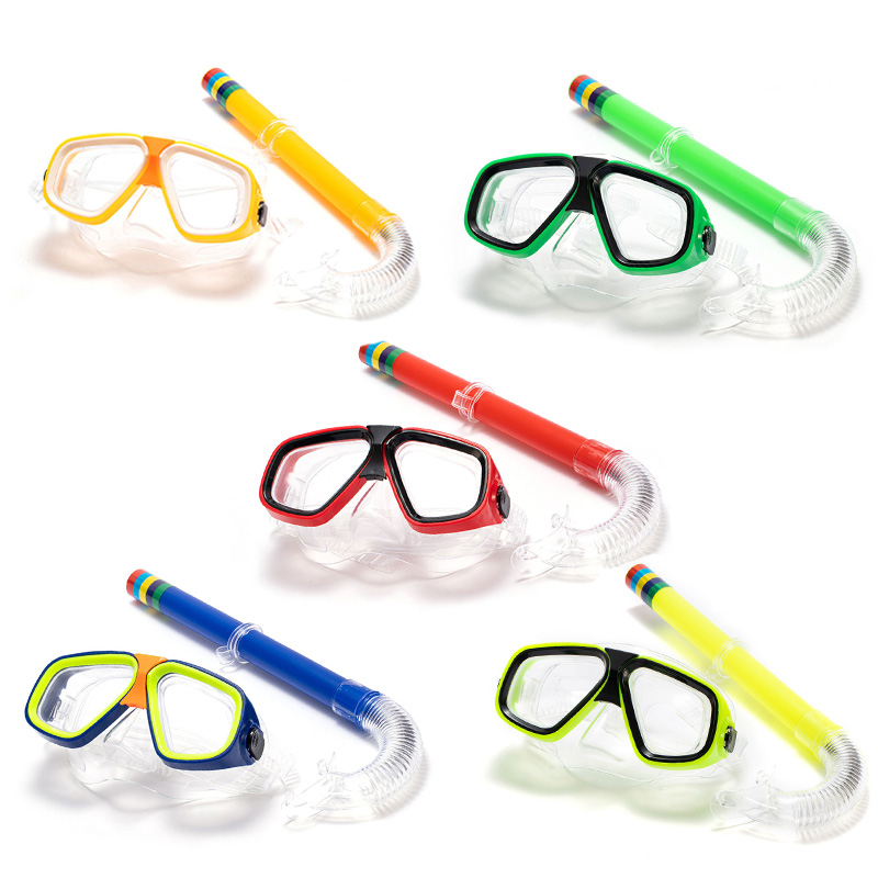Freediving Mask Set - Adultes enfants lunettes de plongée masque