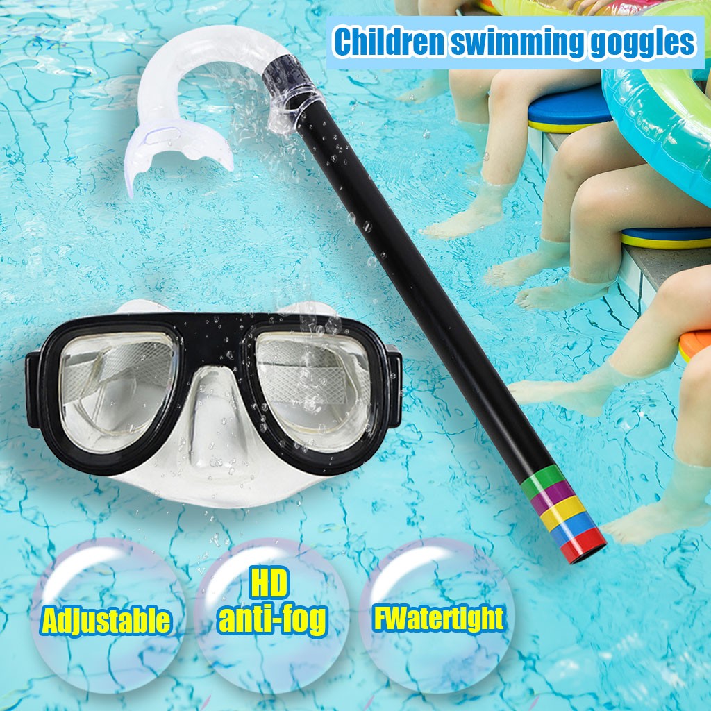 Freediving Mask Set - Lunettes de plongée d'été pour enfants,