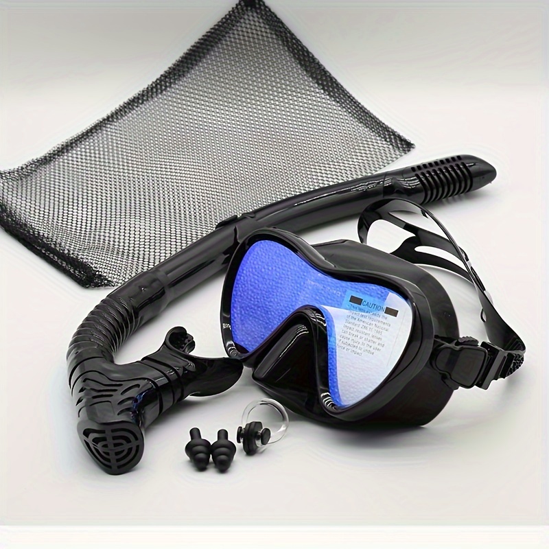 Freediving Mask Set - Masque de plongée en silicone professionnel