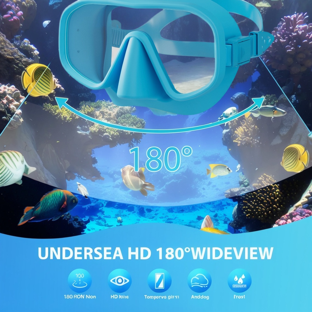Masque de plongée professionne - Freediving Mask Set avis et prix